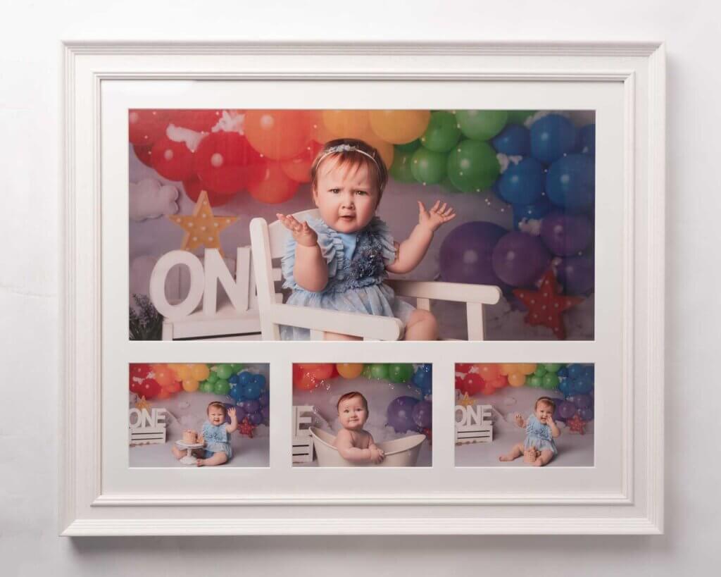 an example of a framed image available from the cake smash photoshoot in Belfast with Jade Eaton
